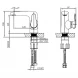 Смеситель для раковины AltroBagno Squalo AltroBagnoSqualo0106Cr