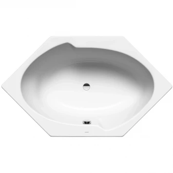 Ванна стальная Kaldewei Twin Pool 660 228130003001 170x100 см, с антискользящим и водоотталкивающим покрытием, альпийский белый