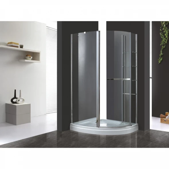 Душевой уголок Cezares Elena 120x90 см текстурное стекло ELENA-W-RH-1-120/90-P-Cr-L
