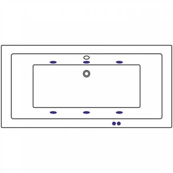 Акриловая гидромассажная ванна 170x80 см Whitecross Savia Duo 0103.170080.100.SOFT.BR