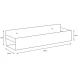 Полка 35 см Boheme Q 10965-CR