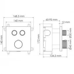 Термостат для ванны WasserKRAFT Asphe 7748 Thermo