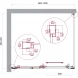 Душевой уголок BelBagno Luce LUCE-AH-1-100/90-C-Cr 100x90 см, профиль хром, стекло прозрачное