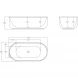 Акриловая ванна BelBagno BB401-1700-800 170x80 см, отдельностоящая, белый