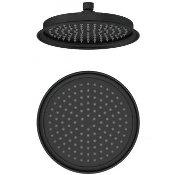 Верхний душ Wonzon & Woghand WW-88DP05-MB 228 мм, черный матовый
