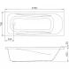 Акриловая ванна 170x70 см Am.Pm Sense New W76A-170-070W-A
