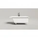 Ванна из литьевого мрамора Salini S-Stone Cascata 105021M 150x70 см, белый матовый