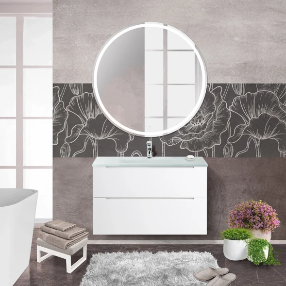 Тумба Bianco Lucido 79,6 см BelBagno Etna ETNA-H60-800-2C-SO-BL-P