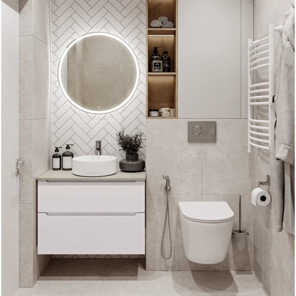 Тумба Bianco Lucido 79,6 см BelBagno Etna ETNA-H60-800-2C-SO-BL-P