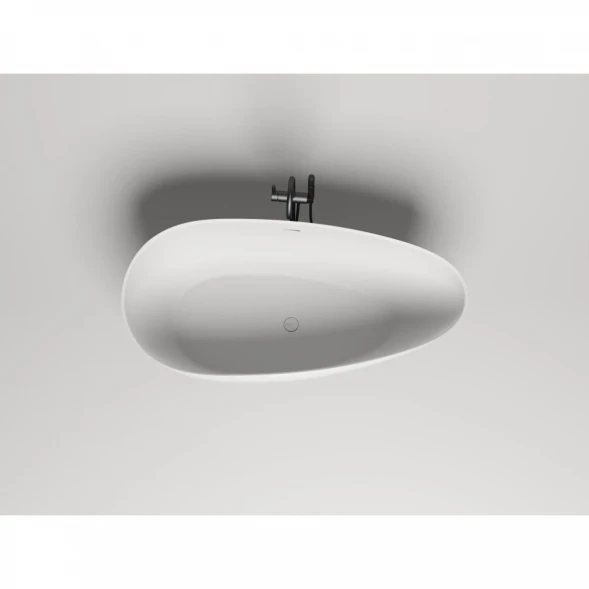 Ванна из литьевого мрамора Salini S-Stone Paola 101511SM Classic 160x77 см, отдельностоящая, белый матовый