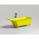 Ванна из литьевого мрамора Salini S-Sense Cascata 104413MF 170x70 см, покраска по RAL матовый полностью