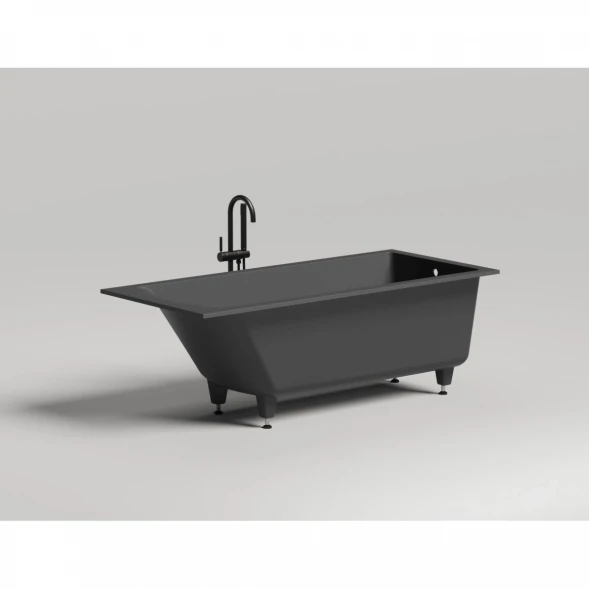 Ванна из литьевого мрамора Salini S-Sense Cascata 104413MF 170x70 см, покраска по RAL матовый полностью