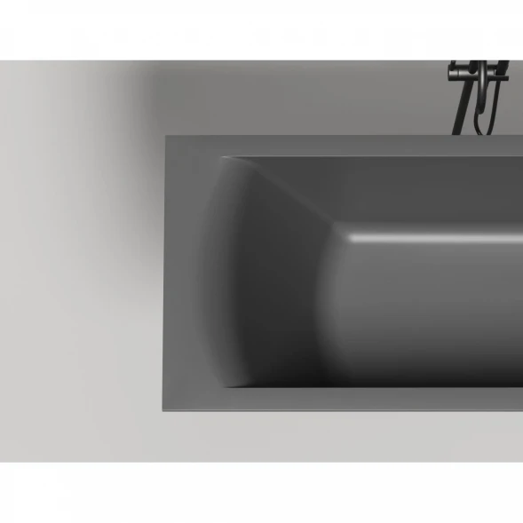Ванна из литьевого мрамора Salini S-Sense Cascata 104413MF 170x70 см, покраска по RAL матовый полностью