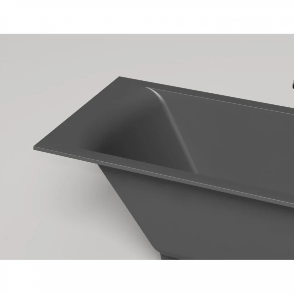 Ванна из литьевого мрамора Salini S-Sense Cascata 104413MF 170x70 см, покраска по RAL матовый полностью