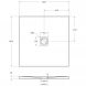 Душевой поддон BelBagno Uno TRAY-MR-UNO-A-80-35-W-NO 80x80 см, из литьевого мрамора, квадратный, белый