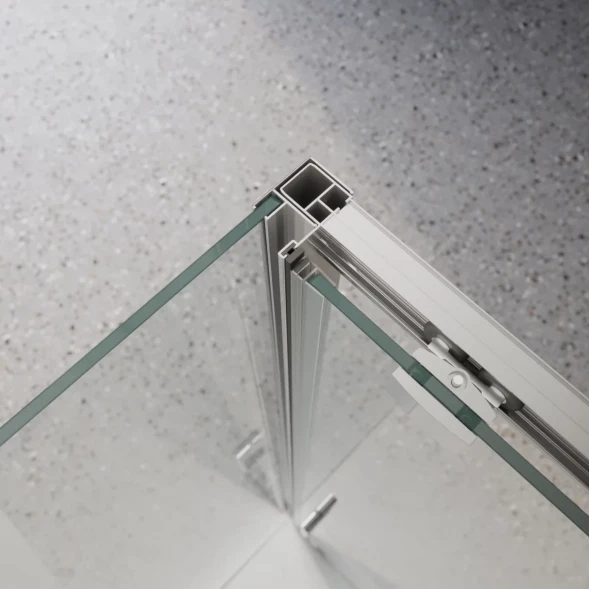 Душевой уголок BelBagno Luce LUCE-AH-1-110/100-C-Cr 110x100 см, профиль хром, стекло прозрачное