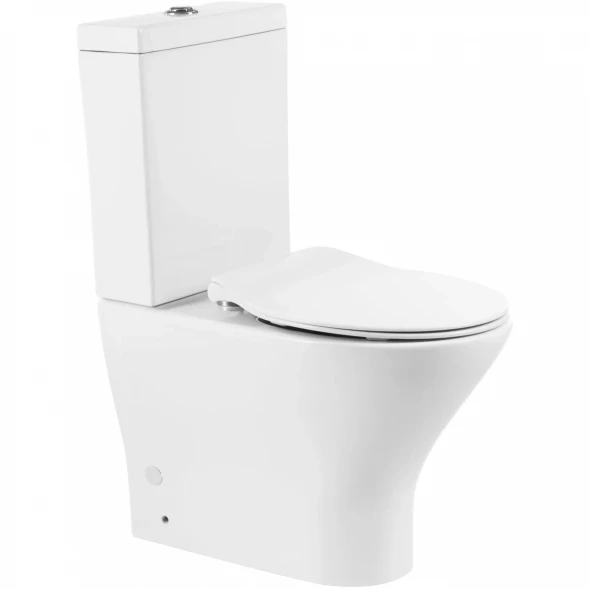 Чаша напольного безободкового унитаза BelBagno Acqua BB340CPR