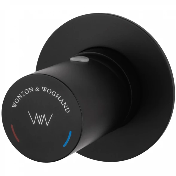 Смеситель для раковины Wonzon &amp; Woghand WW-105-MB встраиваемый, черный матовый