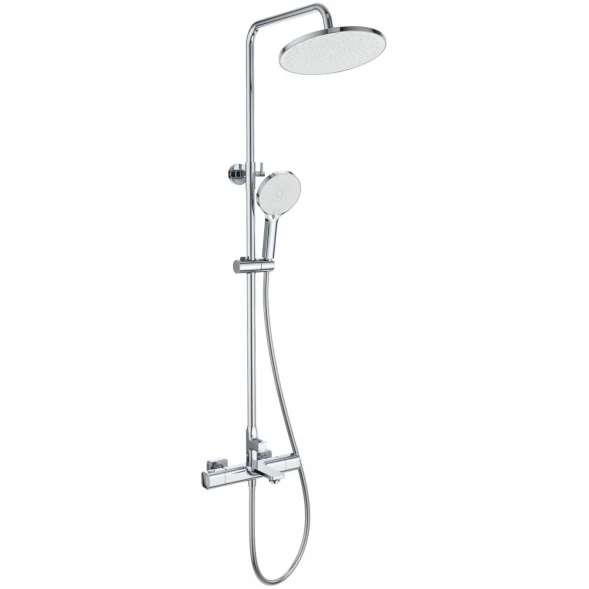 Душевая система Wonzon &amp; Woghand Solid WW-C3011-A-CR 255 мм, с термостатом, хром