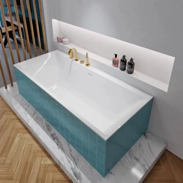 Квариловая ванна 180x80 см альпийский белый Villeroy &amp; Boch Subway 3.0 UBQ180SBW2DV-01