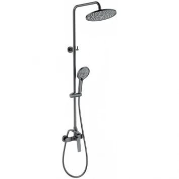 Душевая система Wonzon &amp; Woghand WW-B3200-BGG 255 мм, со смесителем, темный графит матовый