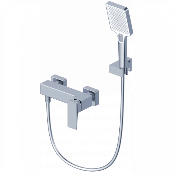 Смеситель для душа Wonzon &amp; Woghand Cube 2.0 WW-88048068-CR с душевым гарнитуром, хром
