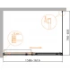 Душевой уголок 160x80 см Cezares DUET SOFT-M-AH-1-160/80-C-Cr прозрачное