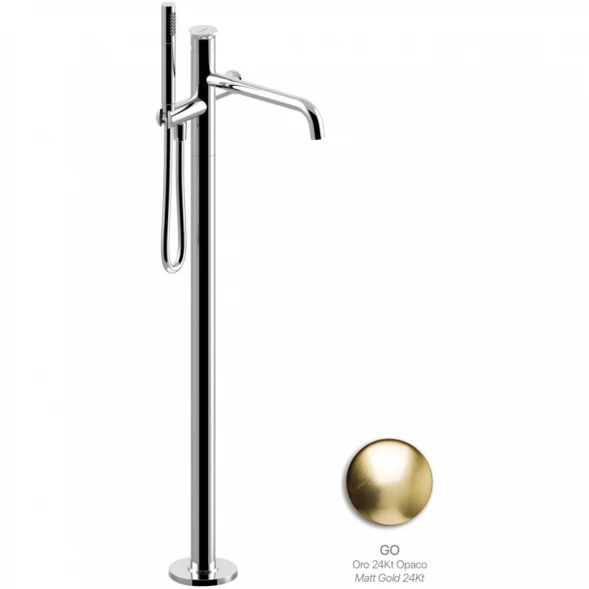 Смеситель напольный для ванны Emmevi Filobrass 85030ZI/ORS Золото матовый