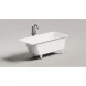 Ванна из литьевого мрамора Salini S-Sense Cascata 105011G 150,3x70 см, белый глянец