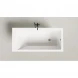 Ванна из литьевого мрамора Salini S-Sense Cascata 105011G 150,3x70 см, белый глянец