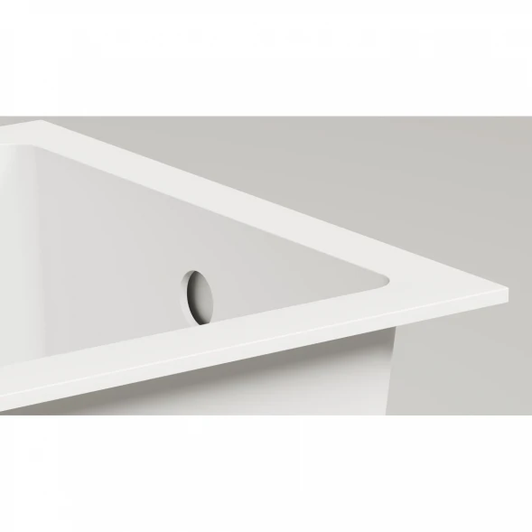 Ванна из литьевого мрамора Salini S-Sense Cascata 105011G 150,3x70 см, белый глянец