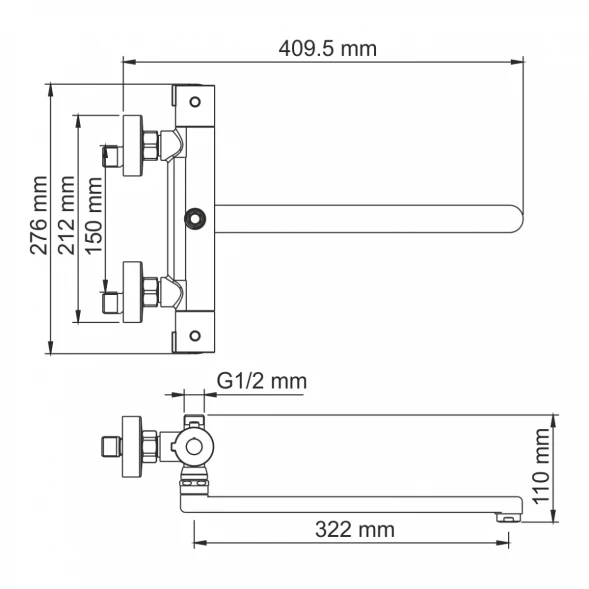 Термостат для ванны WasserKRAFT Berkel 4822L