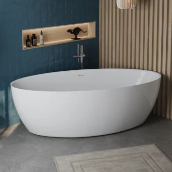 Акриловая ванна BelBagno BB707-1860-880 185,94x87,95 см, отдельностоящая, белый