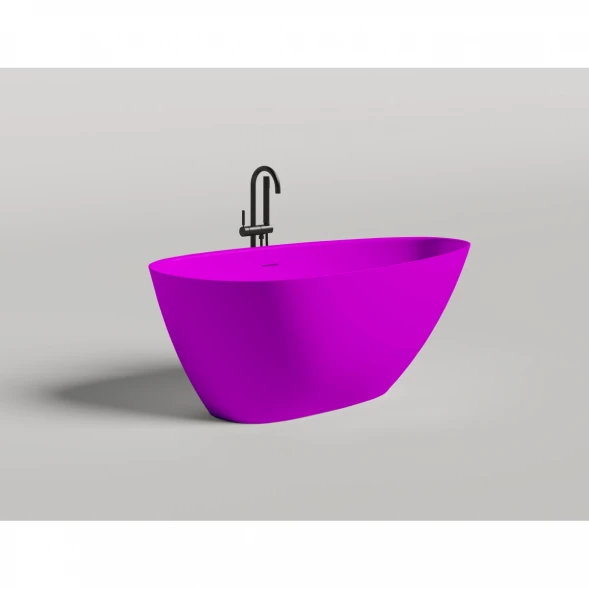 Ванна из литьевого мрамора Salini S-Stone Paola 1015203MF 160x80 см, отдельностоящая, покраска по RAL матовый полностью