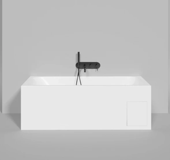 Ванна из литьевого мрамора Salini S-Sense Orlanda Kit 102115G 160x70 см, белый глянец