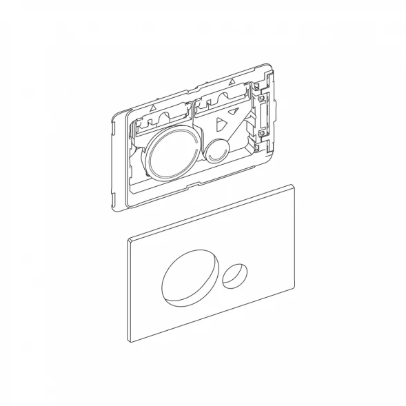 Кнопка смыва BelBagno Sfera BB018-SR-ORO для инсталляции, золотой