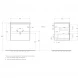 Тумба Bianco Opaco 60 см BelBagno Kraft KRAFT-600-2C-SO-BO