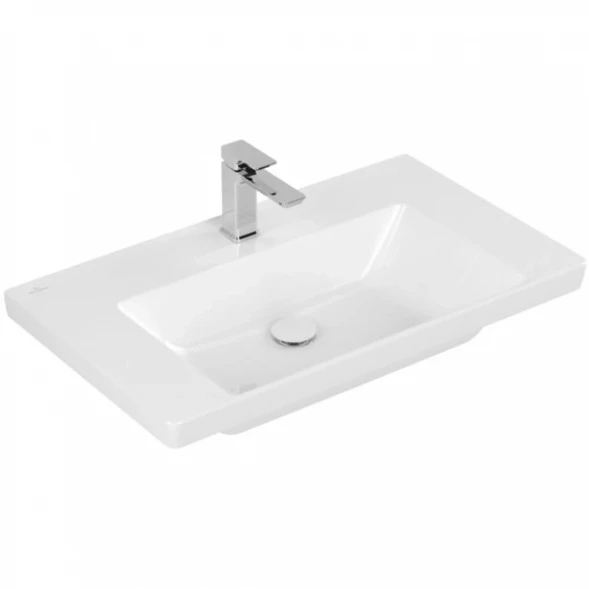 Раковина 80x47 см Villeroy &amp; Boch Subway 3.0 4A708101