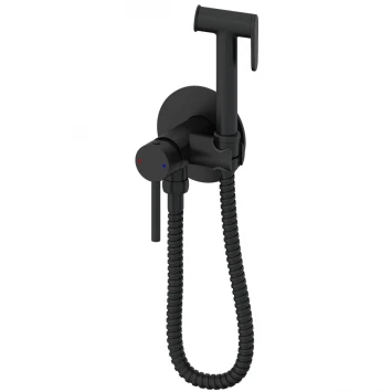 Гигиенический душ Wonzon &amp; Woghand Stick WW-88829902-MB со смесителем, черный матовый