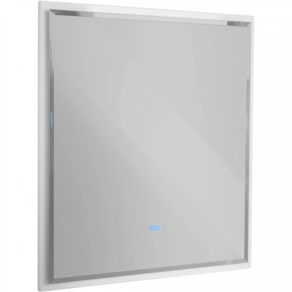 Зеркало Cezares Interni CZR-SPC-INT-1000-900-LED-TCH-WARM-BL 100x90 см, с LED-подсветкой, сенсорным выключателем, антизапотеванием, белый глянец