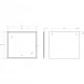 Зеркало Cezares Interni CZR-SPC-INT-1000-900-LED-TCH-WARM-BL 100x90 см, с LED-подсветкой, сенсорным выключателем, антизапотеванием, белый глянец