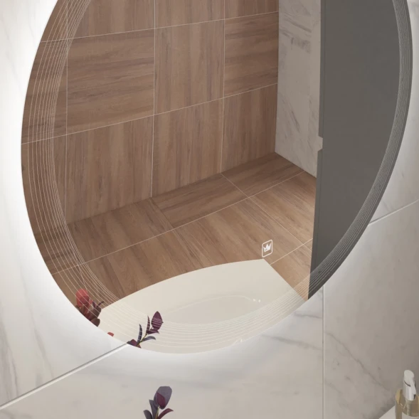 Зеркало 100x100 см Cezares Eco CZR-SPC-ECO-1000-LED-TCH