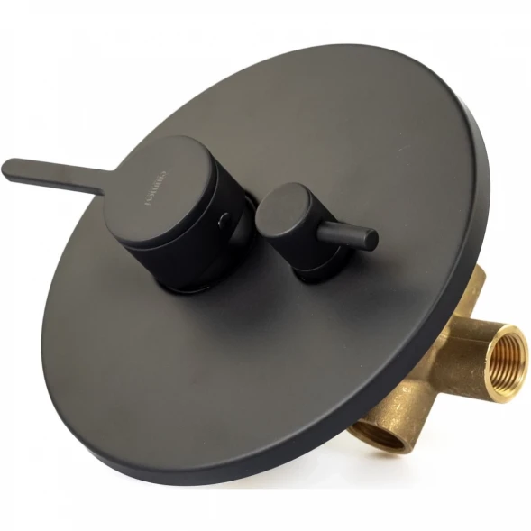Смеситель для ванны Emmevi Filobrass 85029/NEO встраиваемый, черный матовый