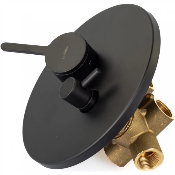 Смеситель для ванны Emmevi Filobrass 85029/NEO встраиваемый, черный матовый