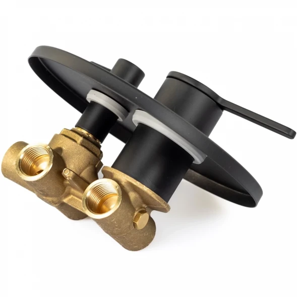 Смеситель для ванны Emmevi Filobrass 85029/NEO встраиваемый, черный матовый