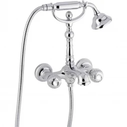 Смеситель для ванны Emmevi The One Cloe 98011SW/CR с душевым гарнитуром, хром