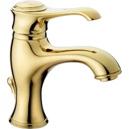Смеситель для раковины Emmevi Tiffany 6003/OR с донным клапаном, Золото