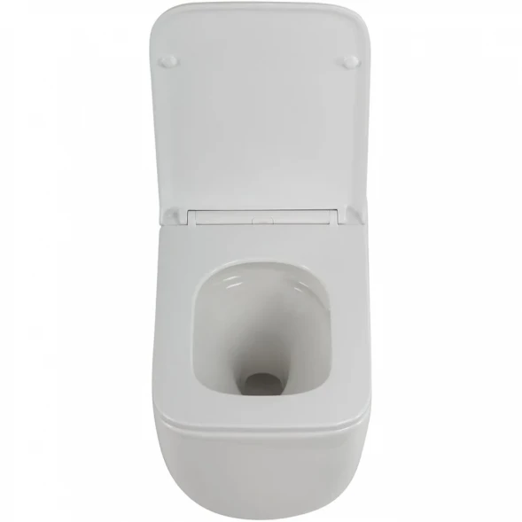 Унитаз подвесной BelBagno Luce BB076CH-TOR/SC безободковый, торнадо, с сиденьем микролифт, белый