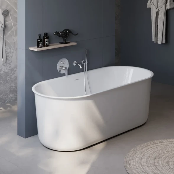 Акриловая ванна BelBagno BB709-1700-780 170,5x78 см, отдельностоящая, белый