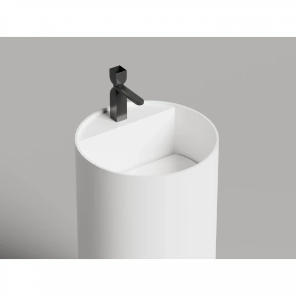 Раковина Salini S-Sense Armonia Round Top 01 130411TG 45x45 см, напольная, белый глянец